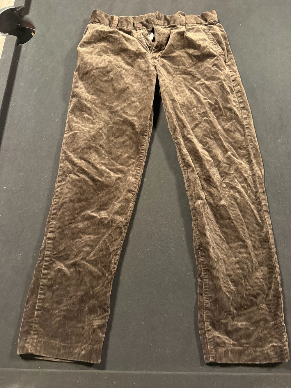 H&M Men's Dark Brown Corduroy Trousers